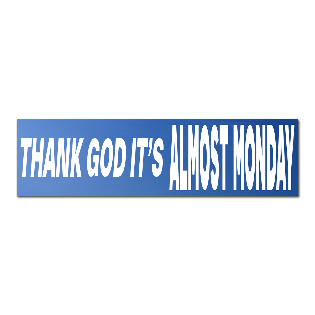 Thank God Bumper Sticker