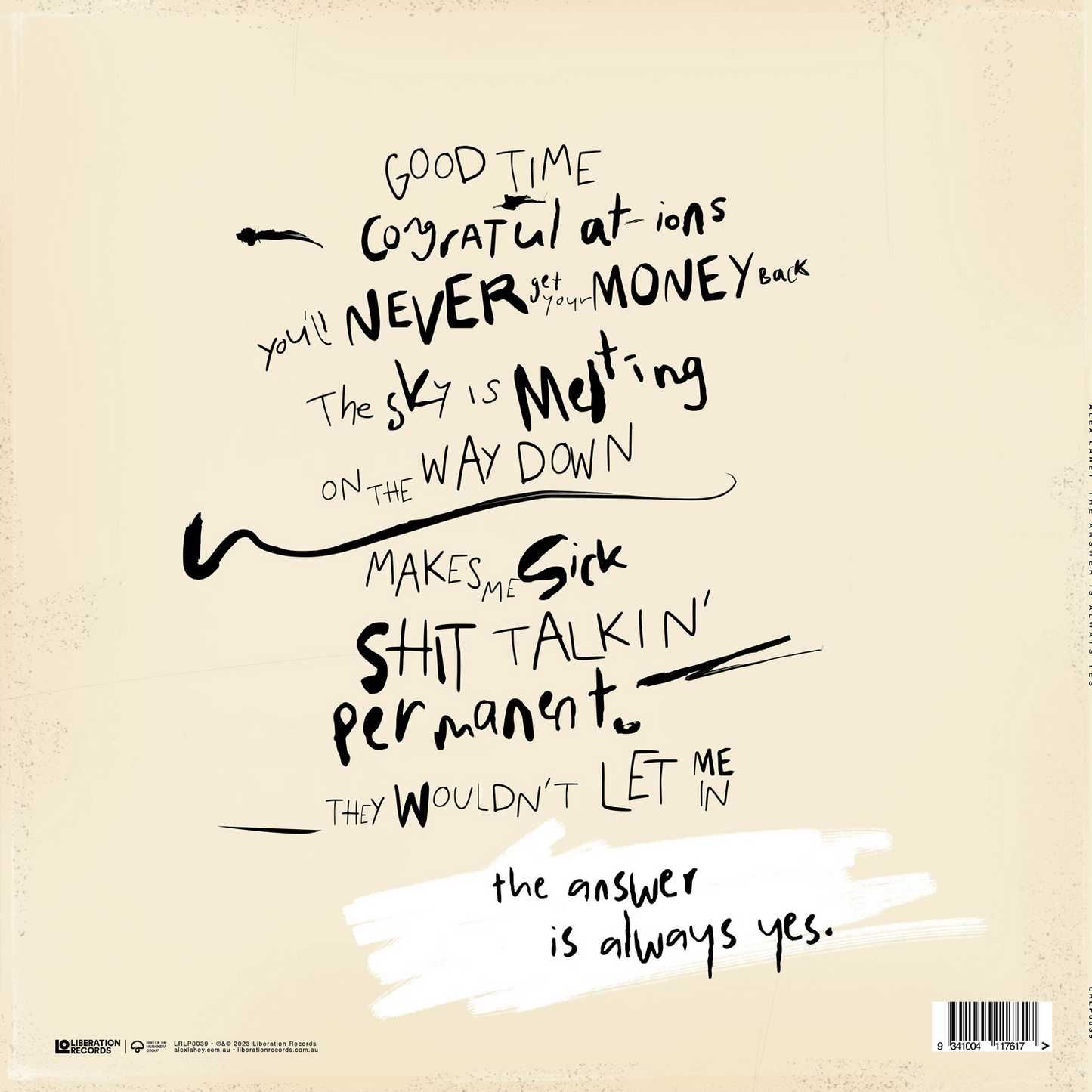 The Answer Is Always Yes CD