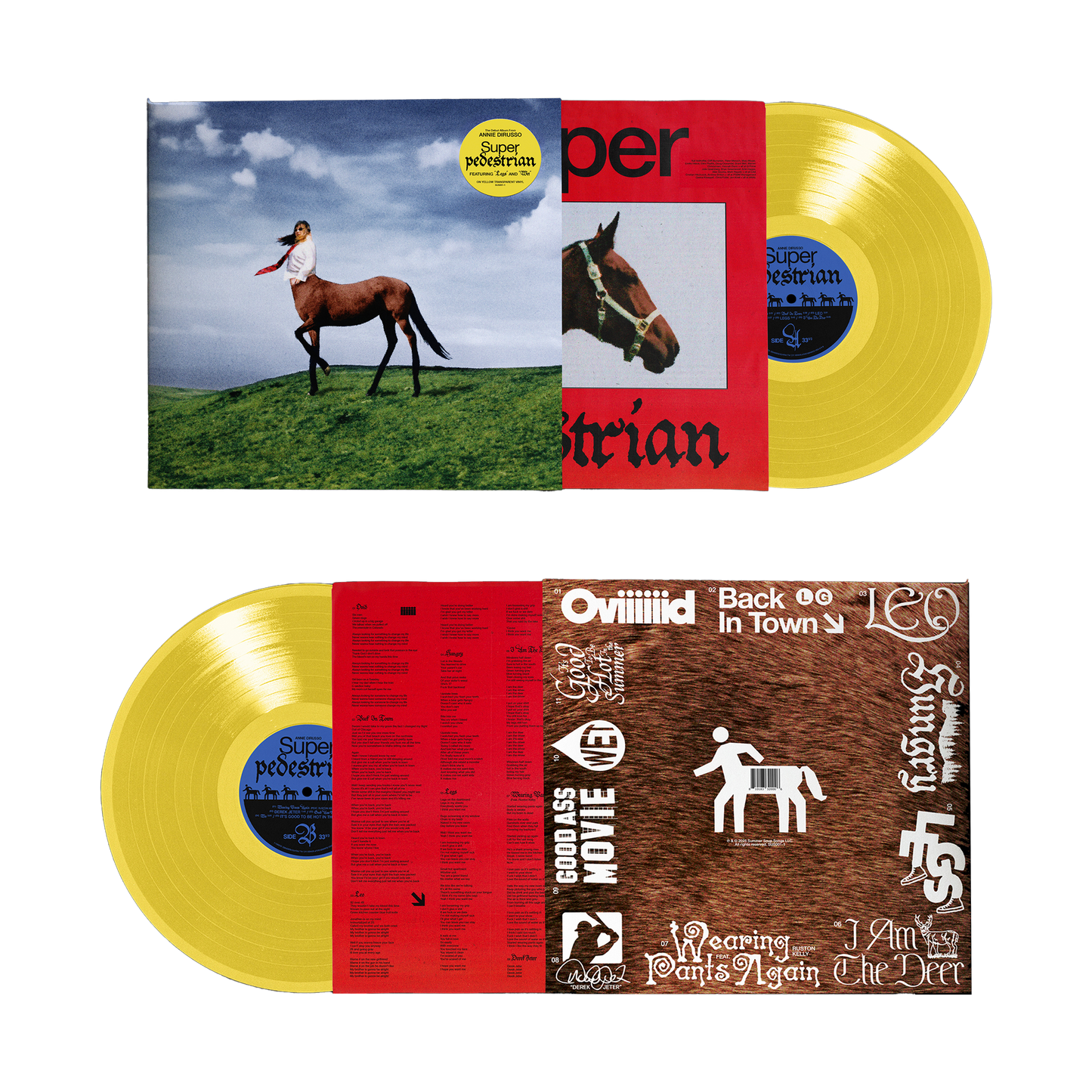 *SIGNED* Super Pedestrian LP (Yellow) – LIMITED EDITION