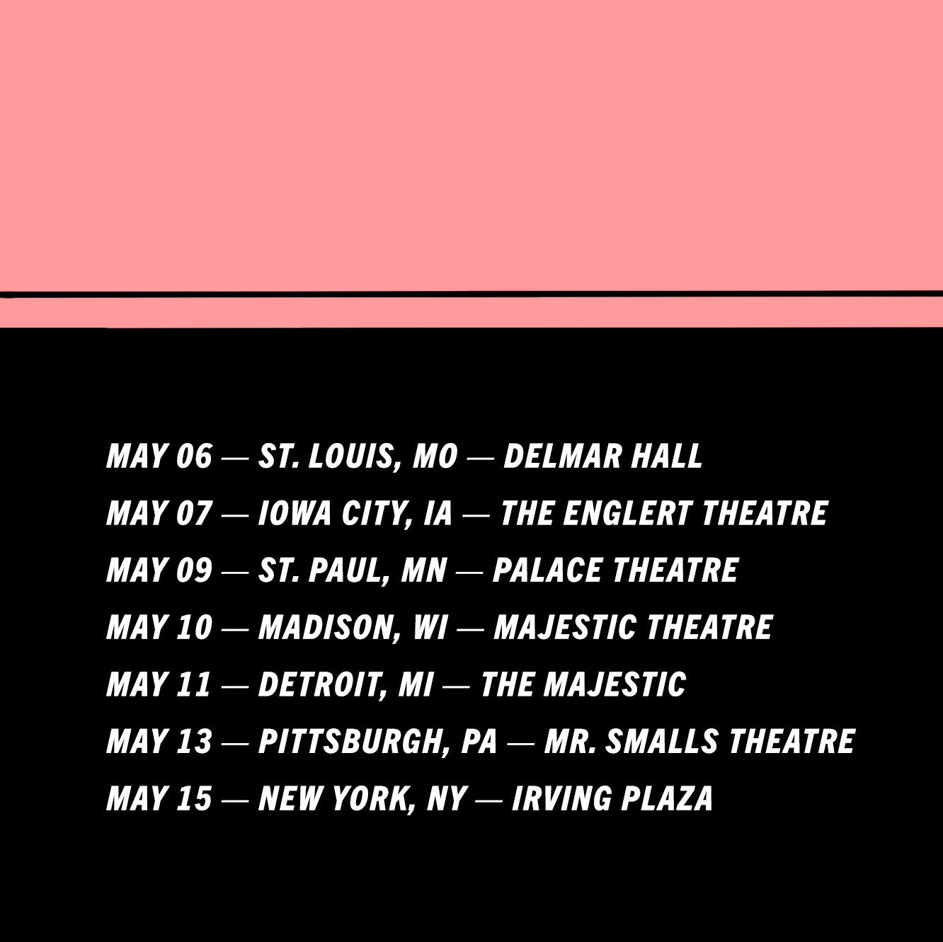 Gold Rush Tour 2025 Poster
