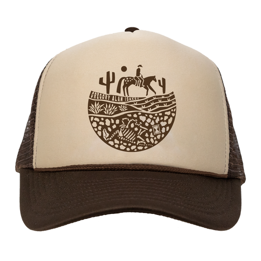 Appaloosa Woodblock Trucker Hat