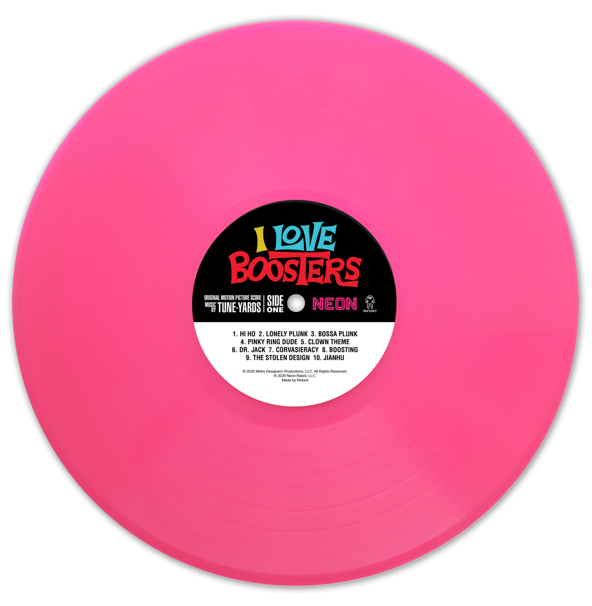 I Love Boosters Score (Pink) Vinyl LP