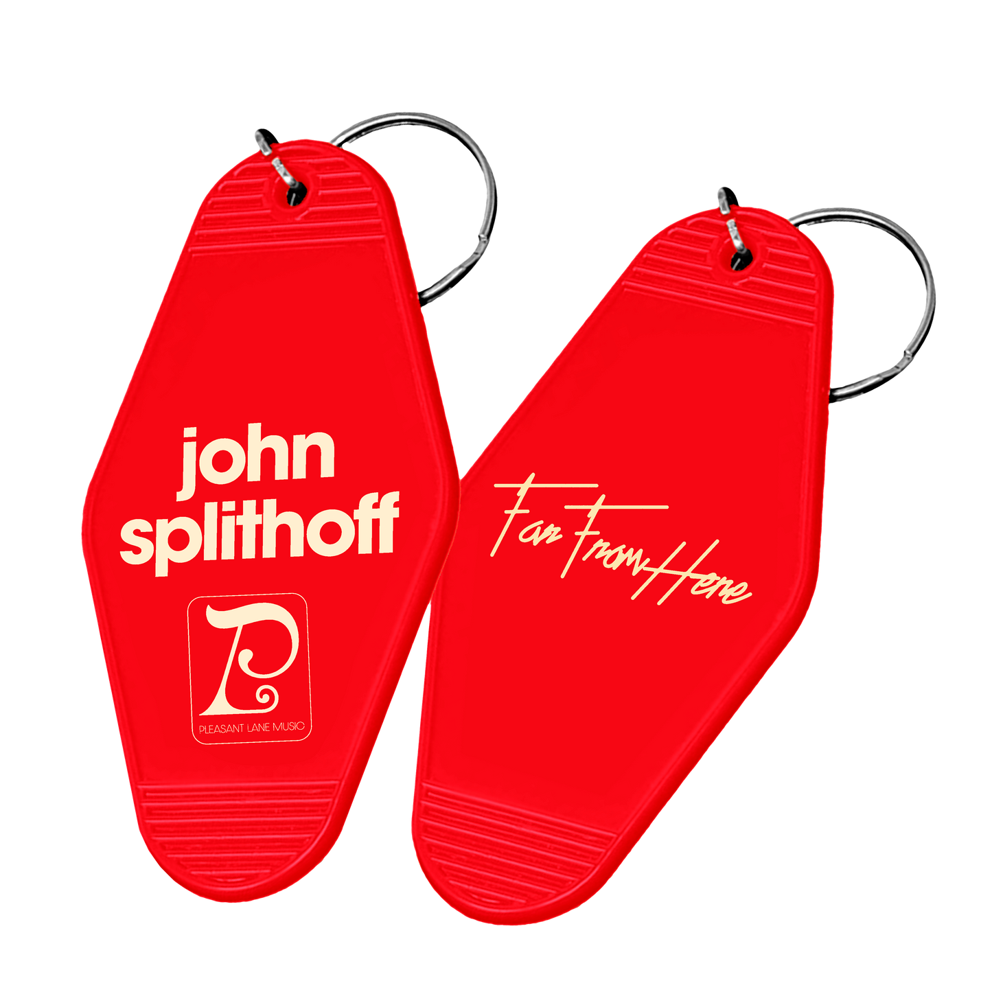 Far From Here Hotel Keychain