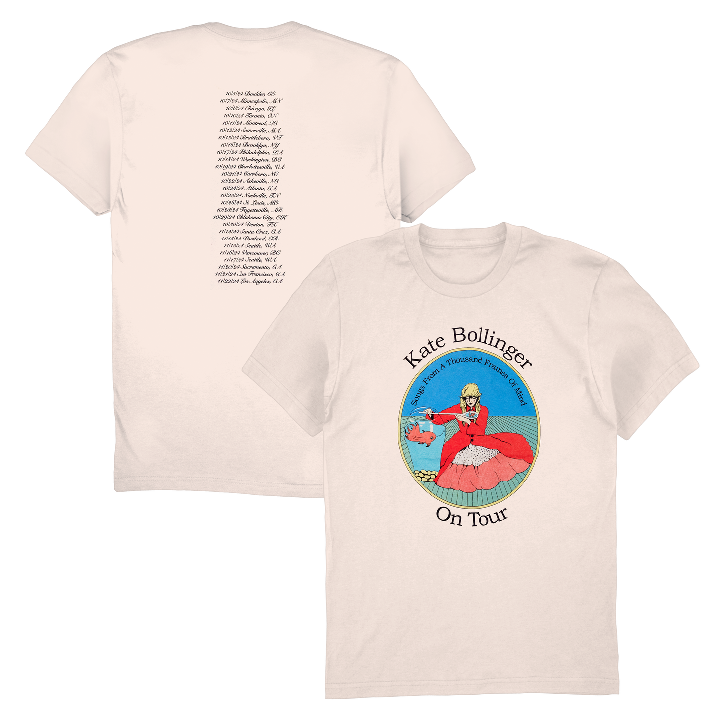 Songs From A Thousand Frames Of Mind 2024 Tour Tee (Natural)