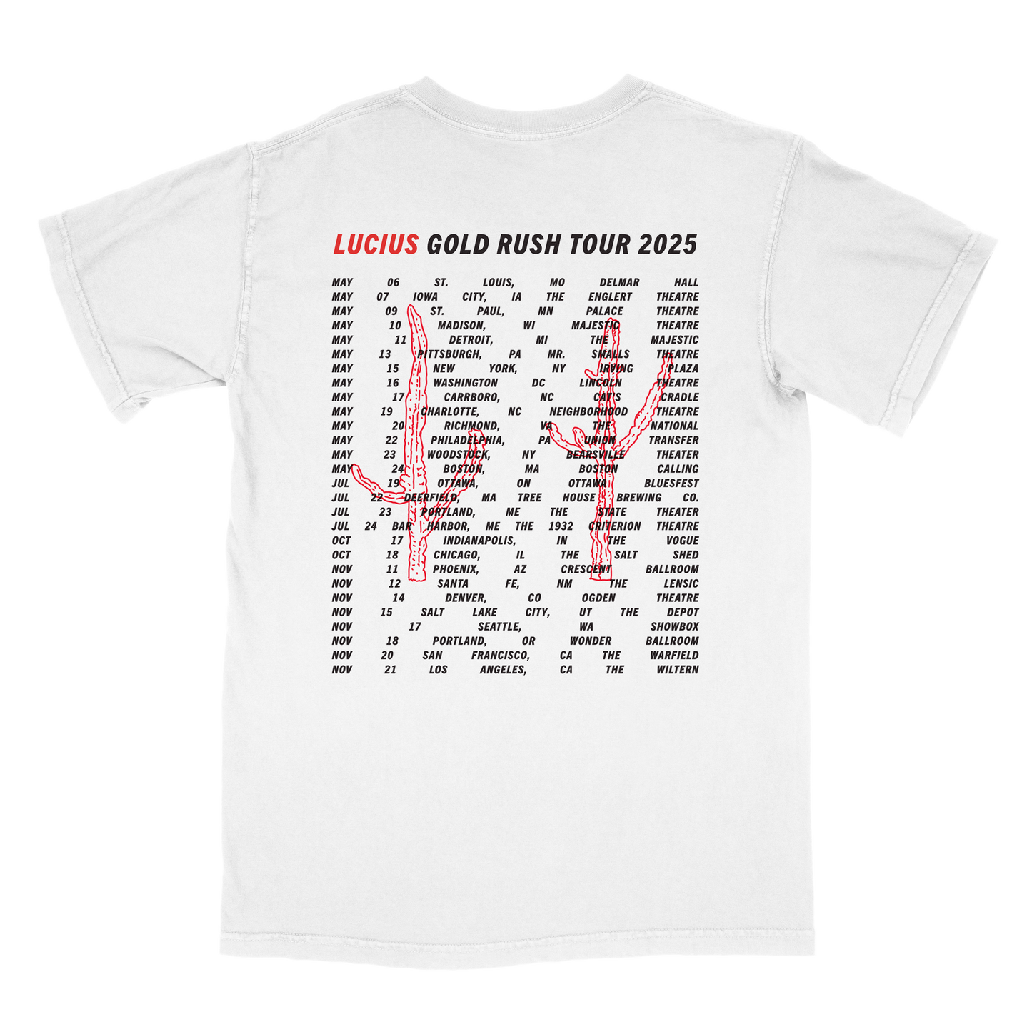 Gold Rush Tour 2025 Tee