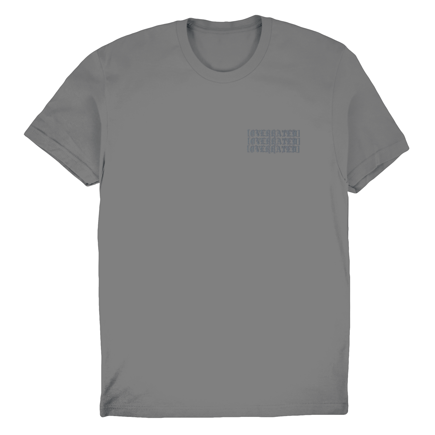 Heavyweight Stone Overrated T-Shirt w/ Puff Ink