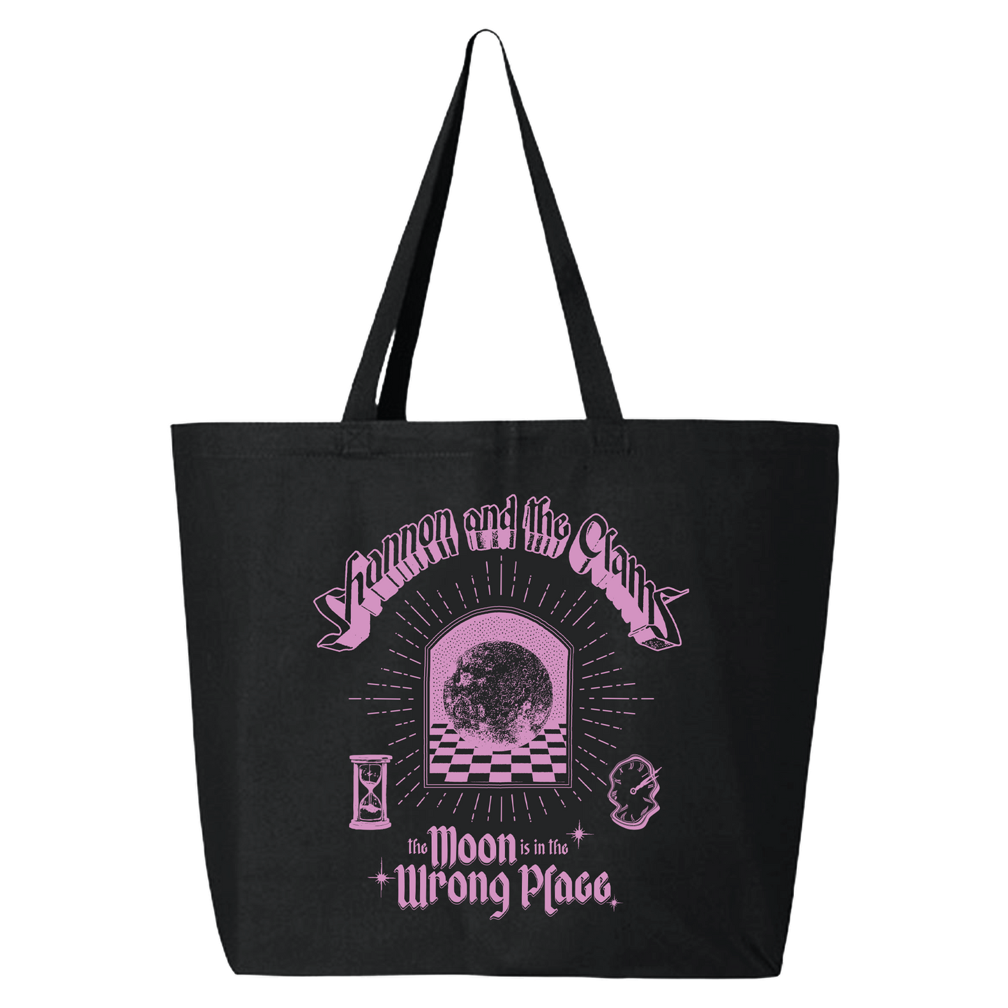 The Moon is in the Wrong Place Jumbo Tote (Black)