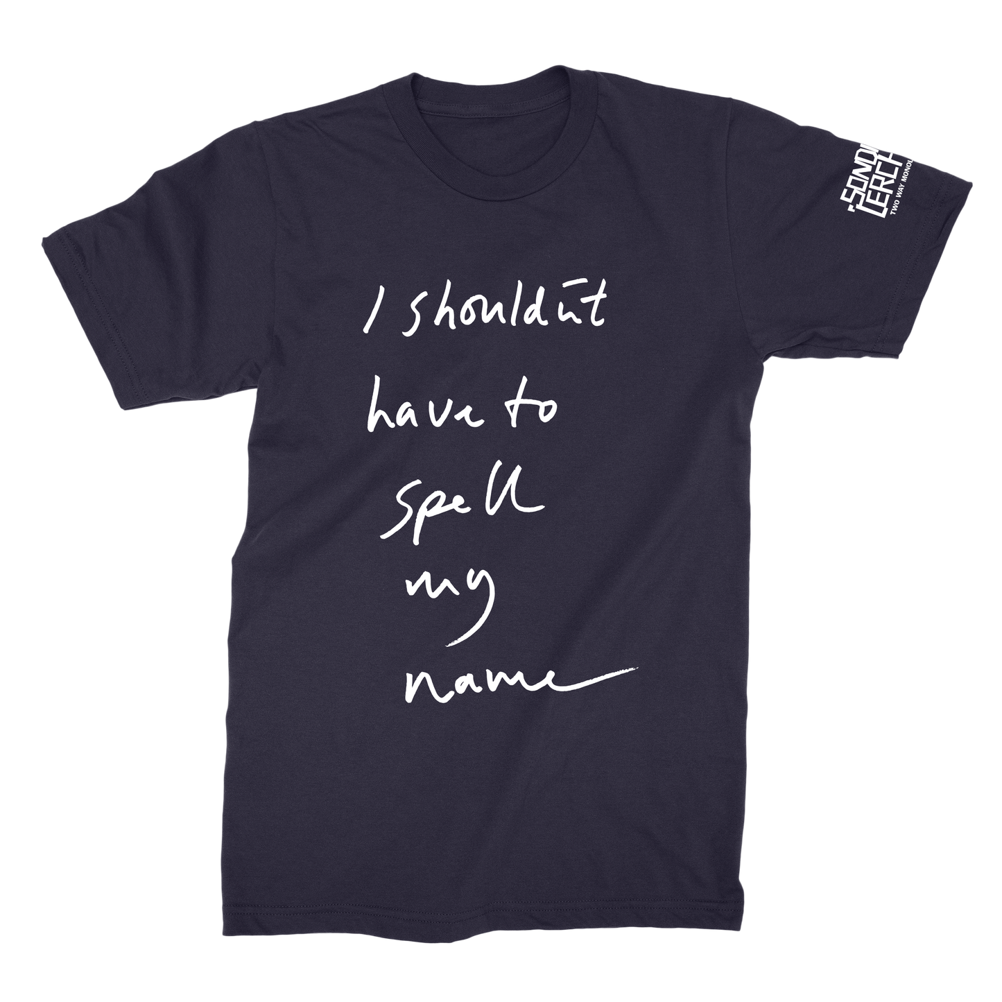 Spell My Name T-shirt (Navy)