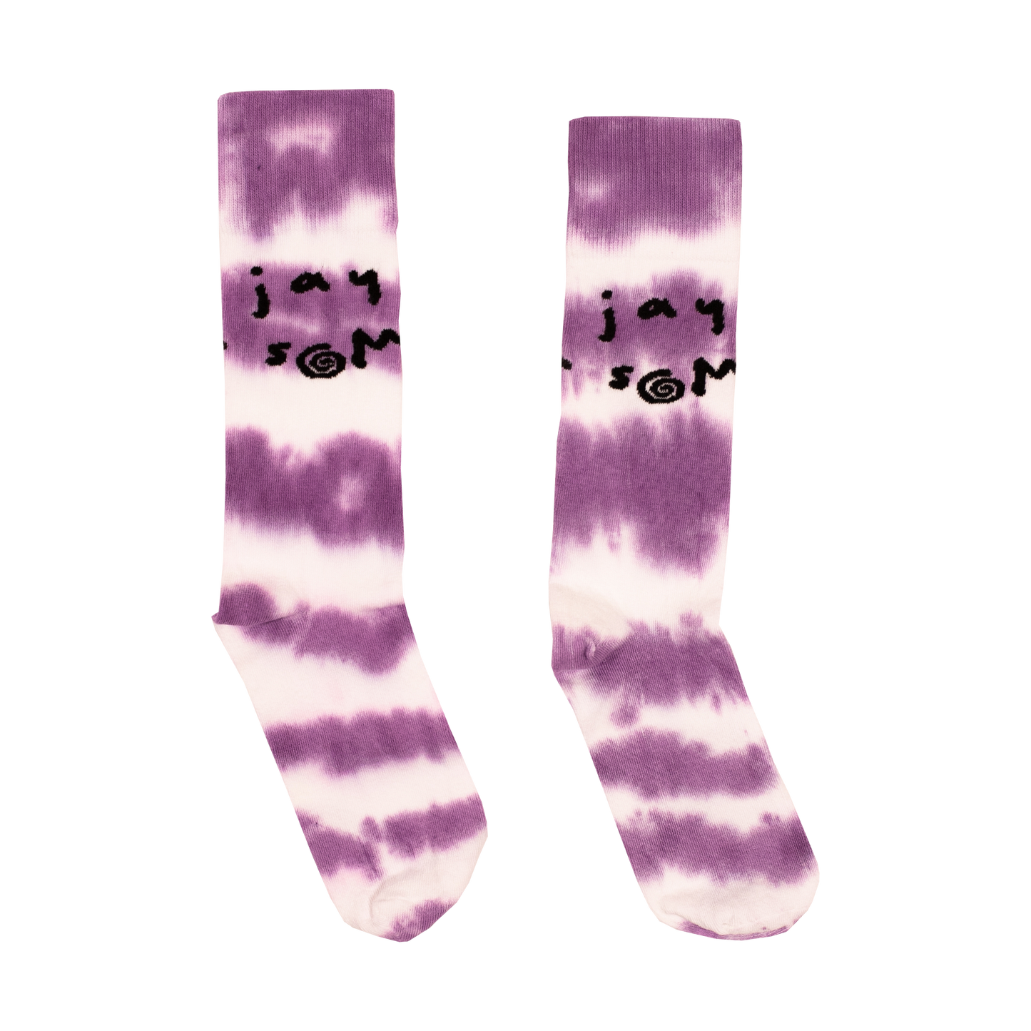 Purple/White Socks