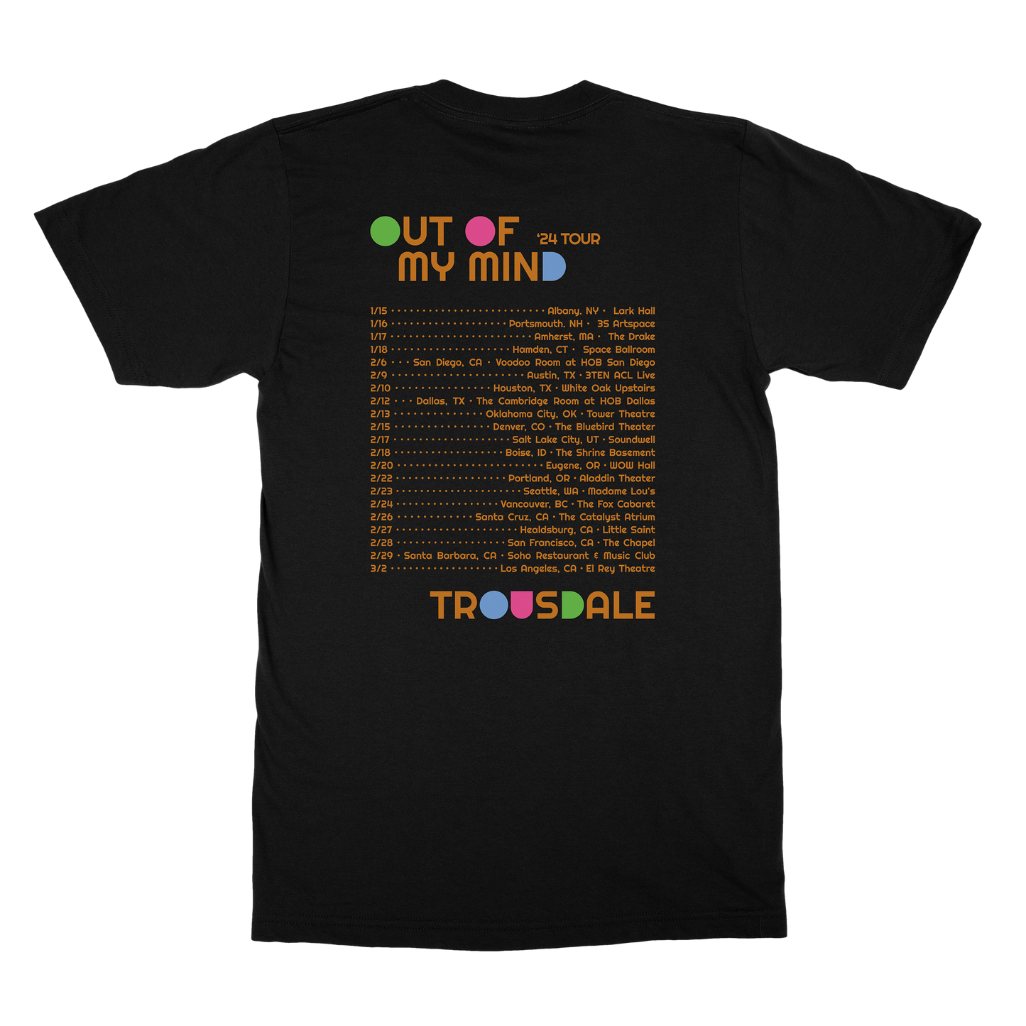 Trousdale 2024 Tour Tee