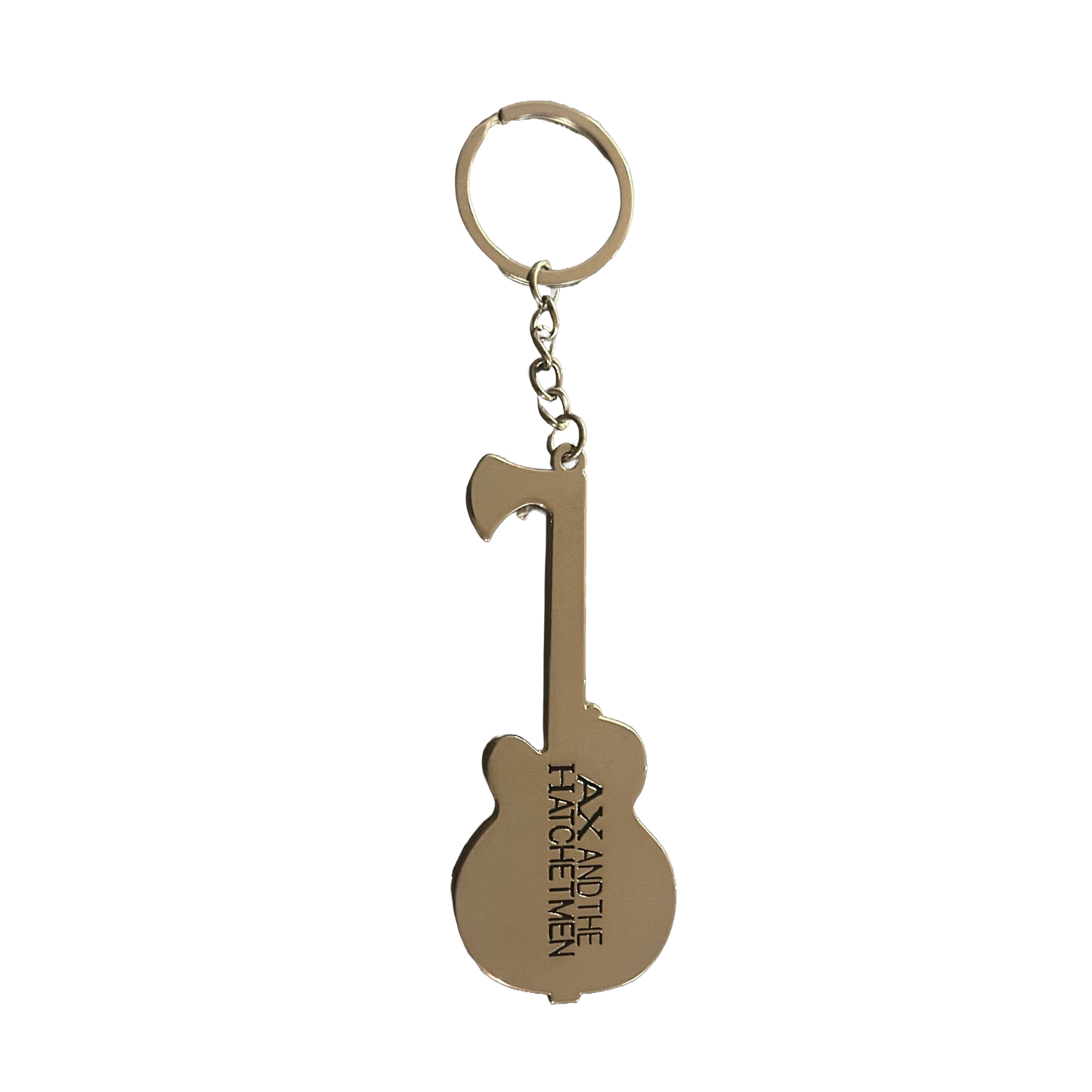 Black Guitar Keychain