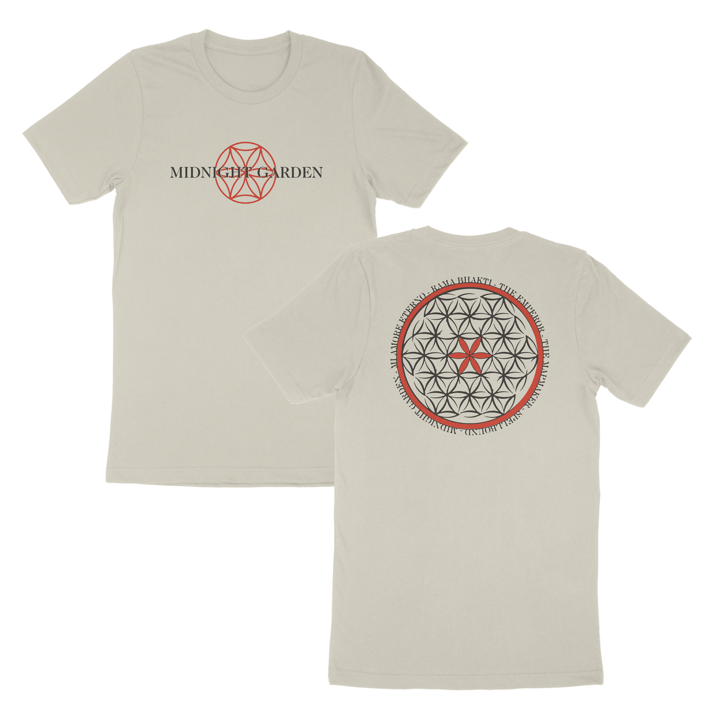 Midnight Garden Tee - Natural