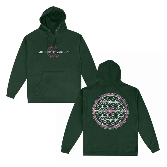 Midnight Garden Hoodie - Forest Green
