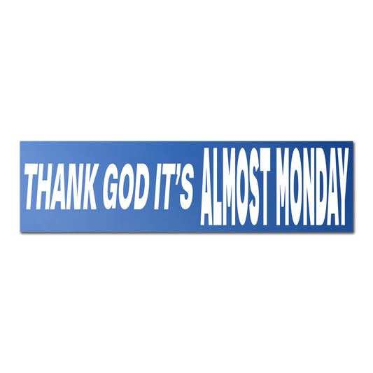 Thank God Bumper Sticker