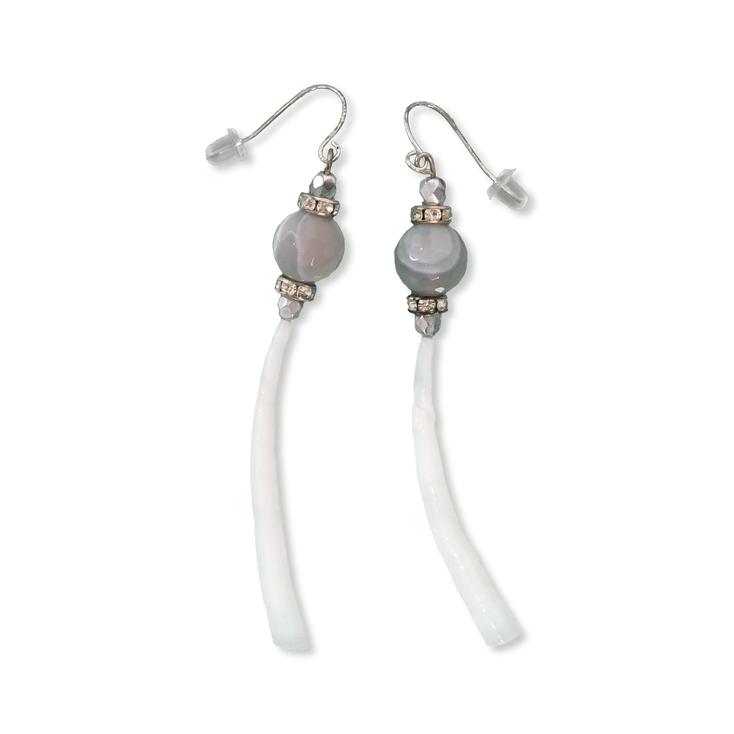 Dentalium Drops Earrings