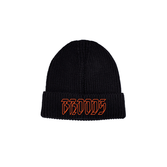 Broods Ribbed Knit Cap (Black)