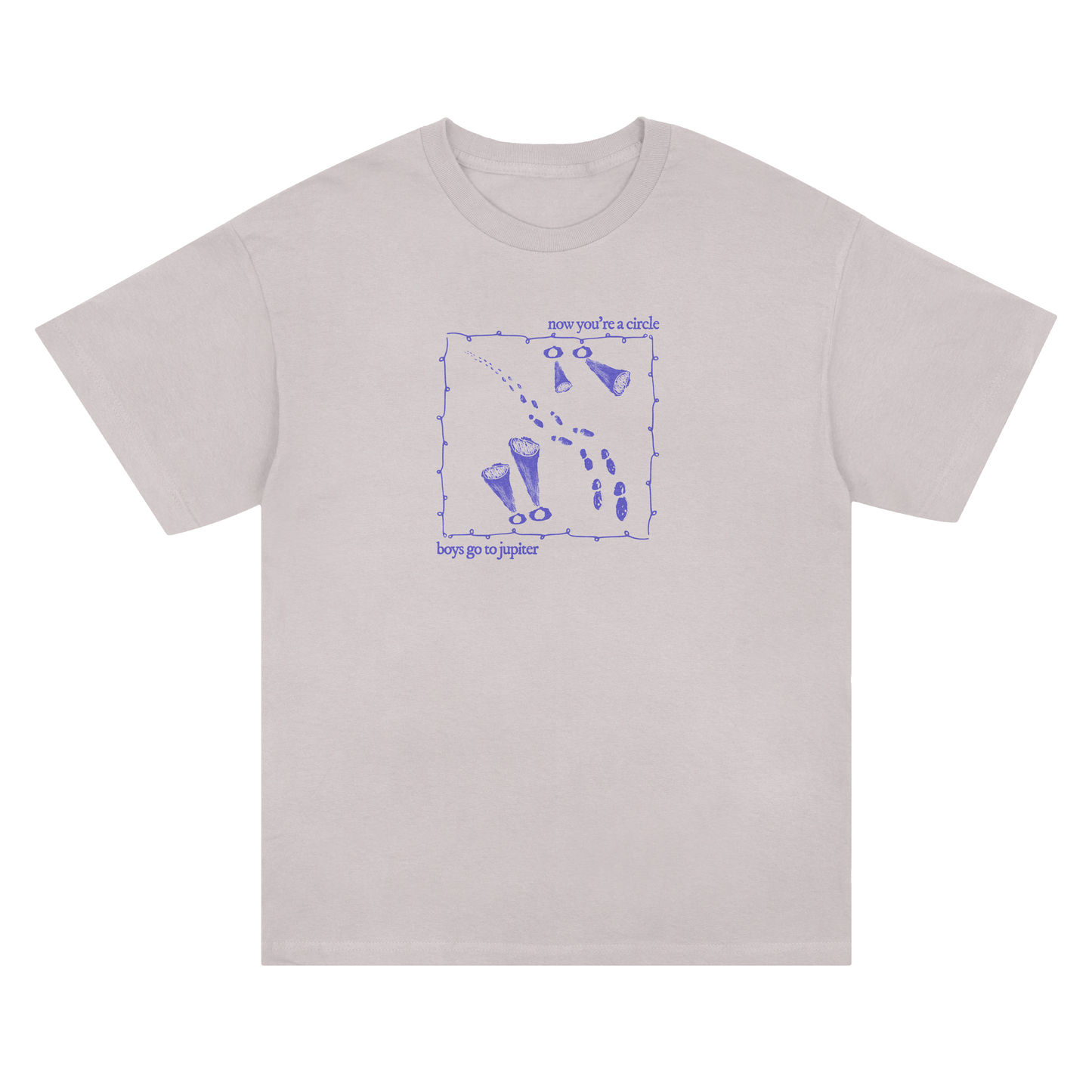 Now You're A Circle Tee - Ice Grey