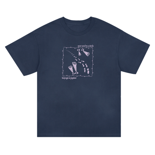 Now You're A Circle Tee - Navy
