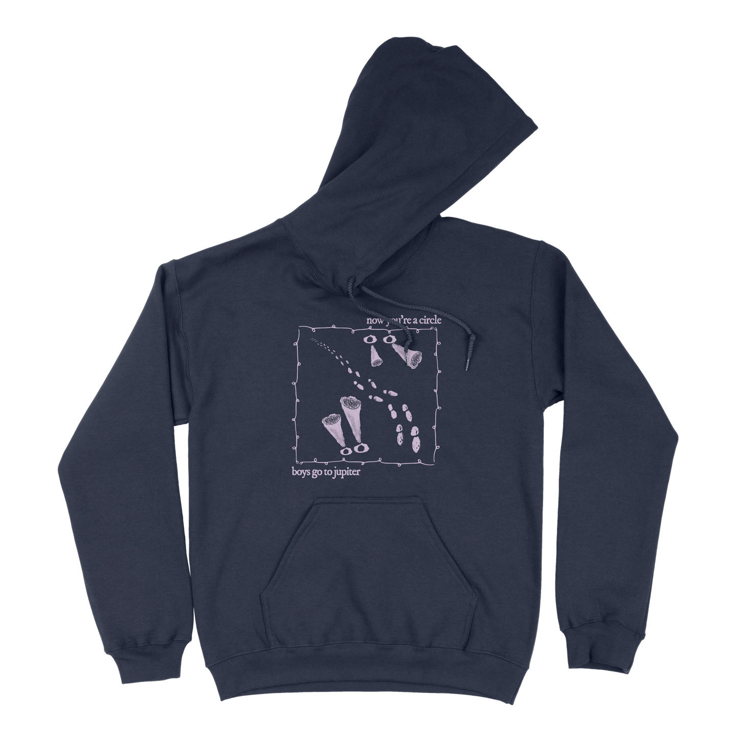 Now You're A Circle Hoodie - Navy