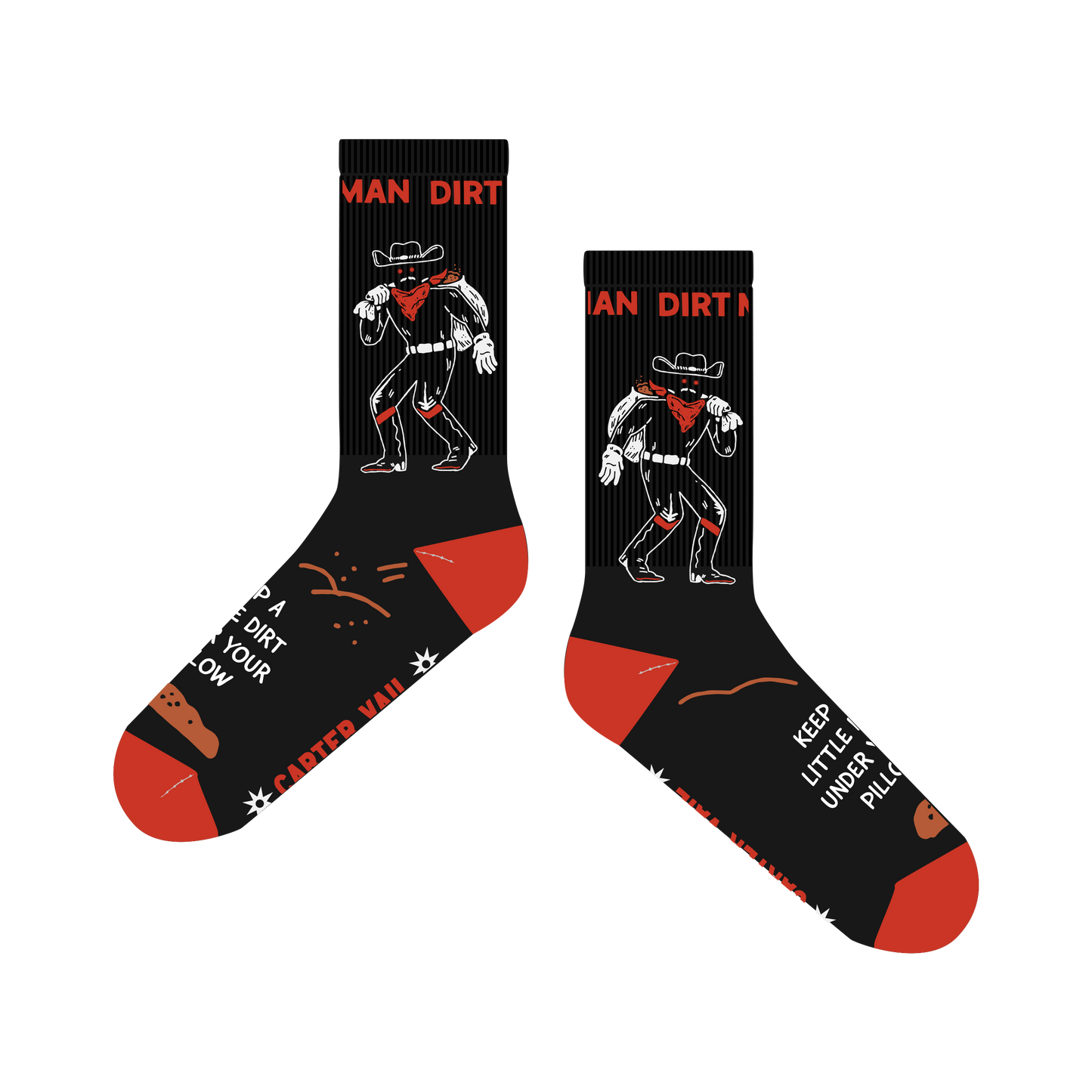 Dirt Man Cryptid Socks