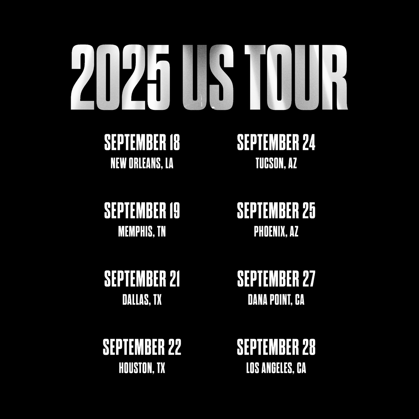 2025 US Tour Longsleeve