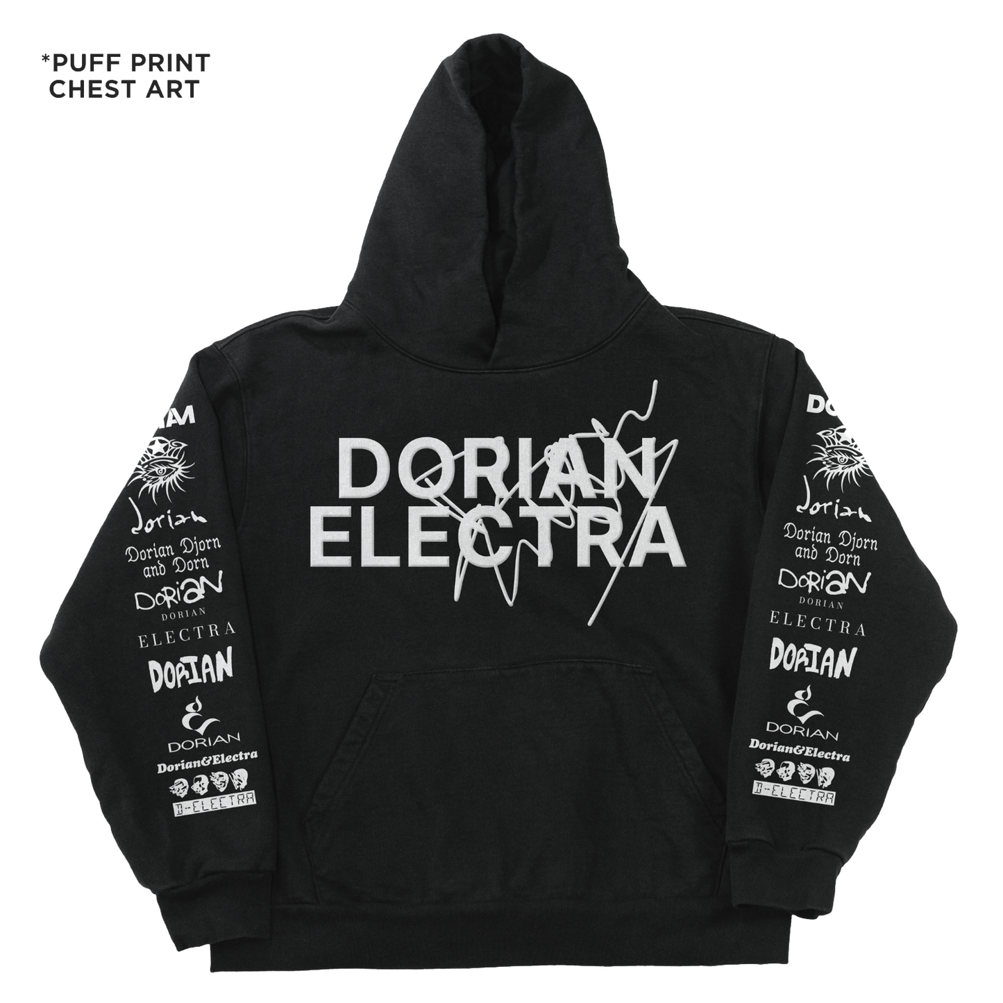Many Logos Hoodie (Black)