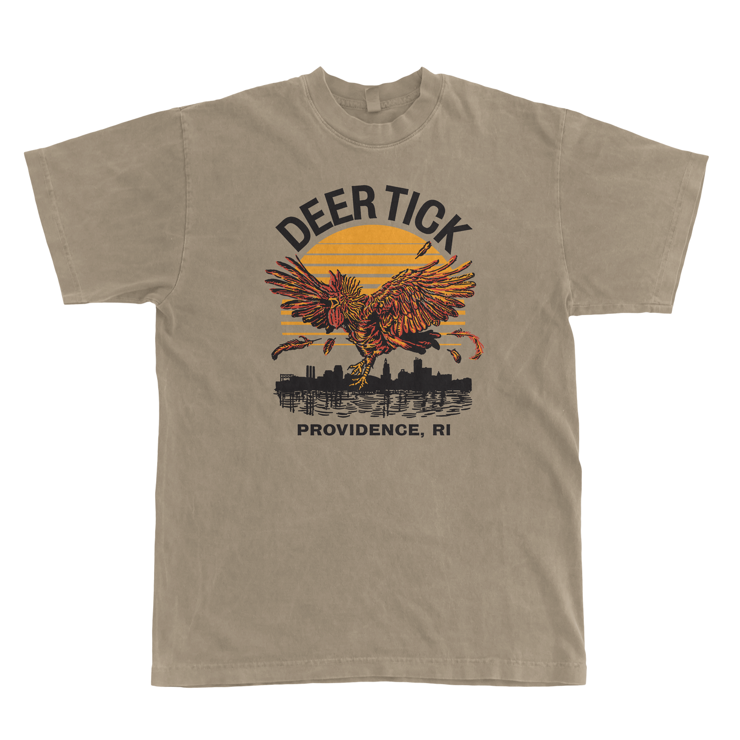 Rooster Tee (Brown)