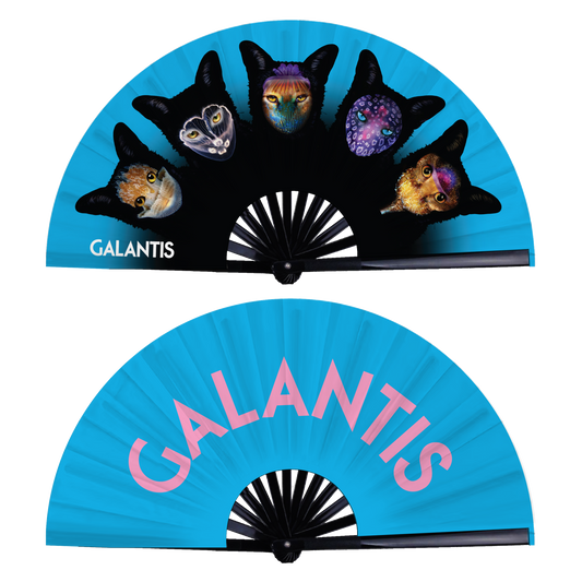 Seafox Double-Sided Fan (Blue)
