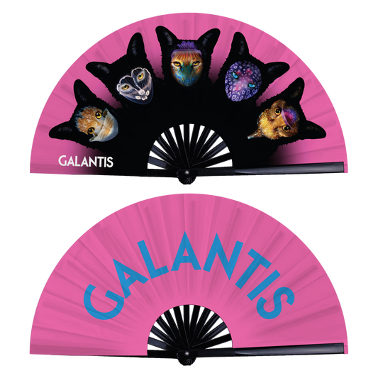 Seafox Double-Sided Fan (Pink)