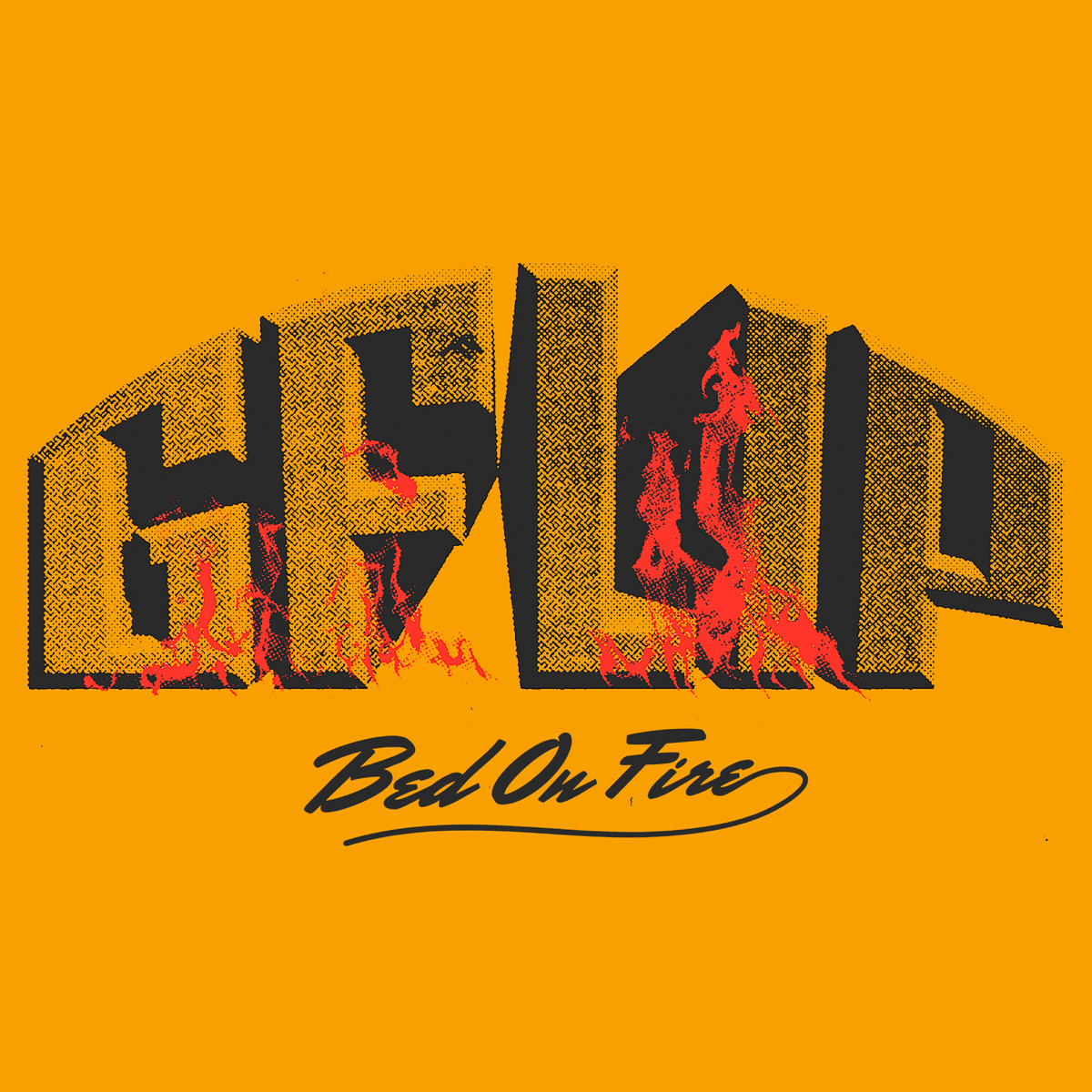 Bed on Fire Tee (Yellow)