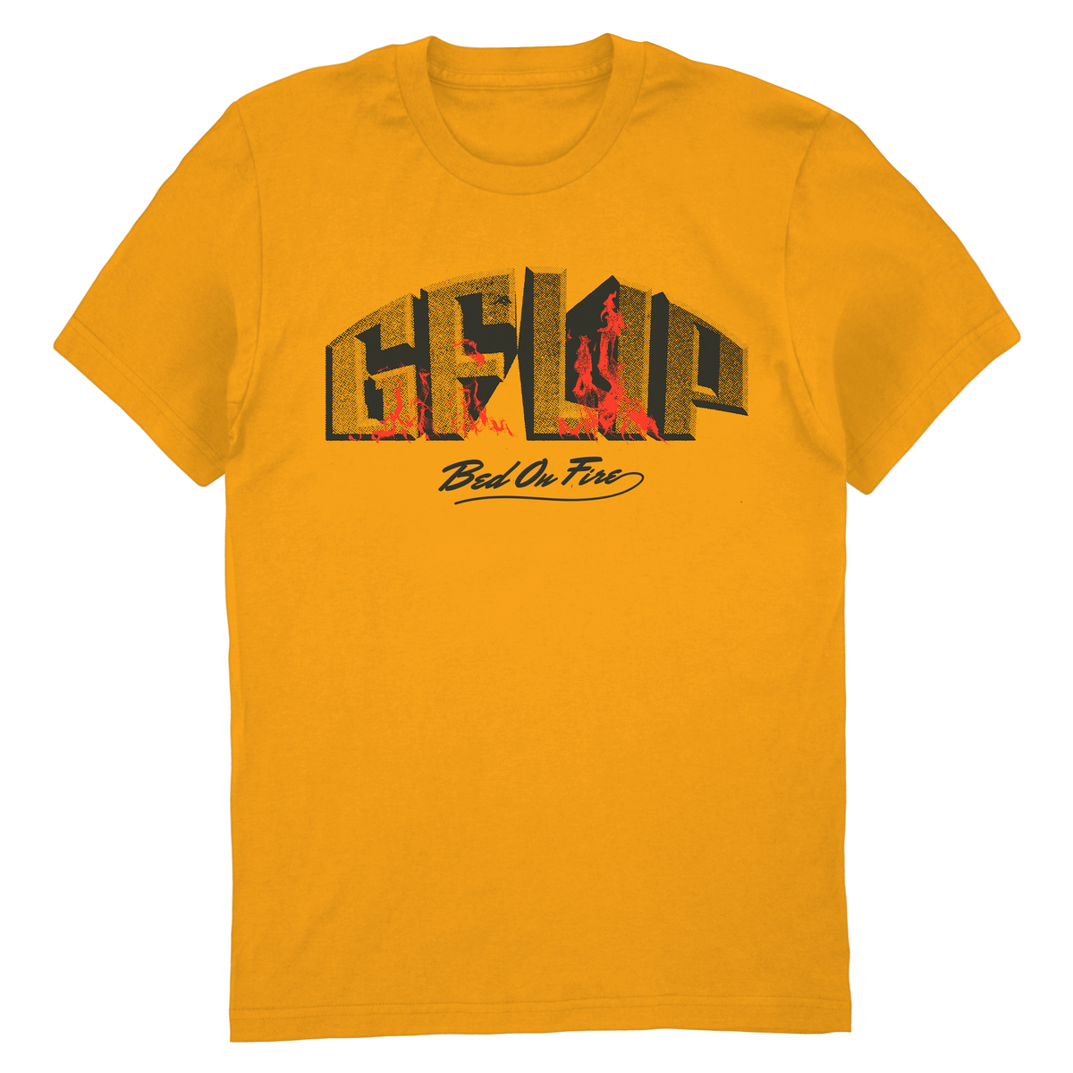 Bed on Fire Tee (Yellow)