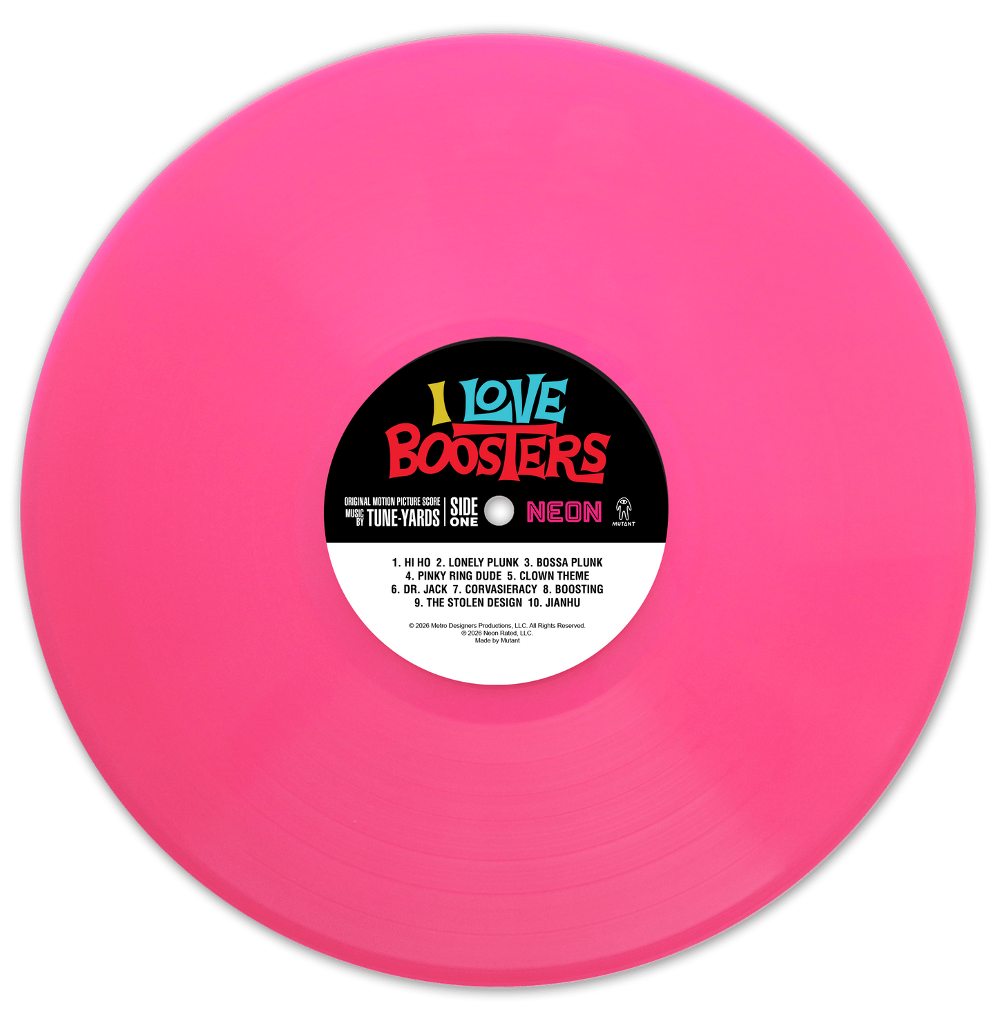 I Love Boosters Score (Pink) Vinyl LP