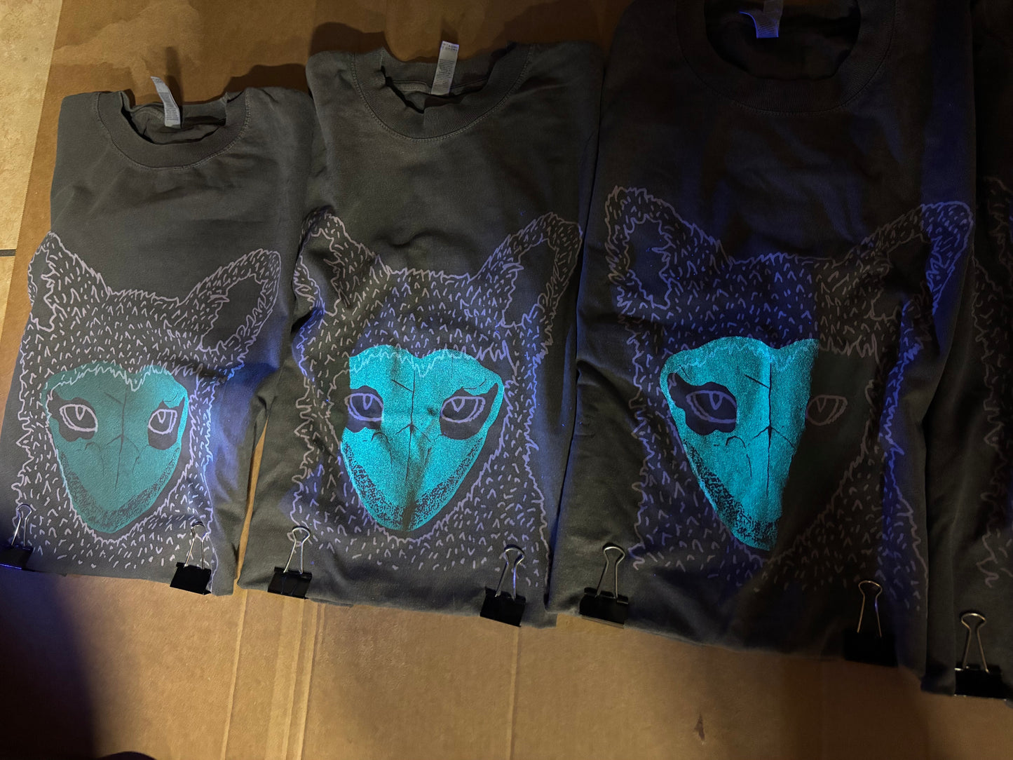 Glow-In-The-Dark Seafox Tee (Washed Black)
