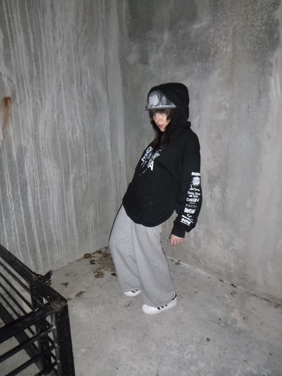 Many Logos Hoodie (Black)
