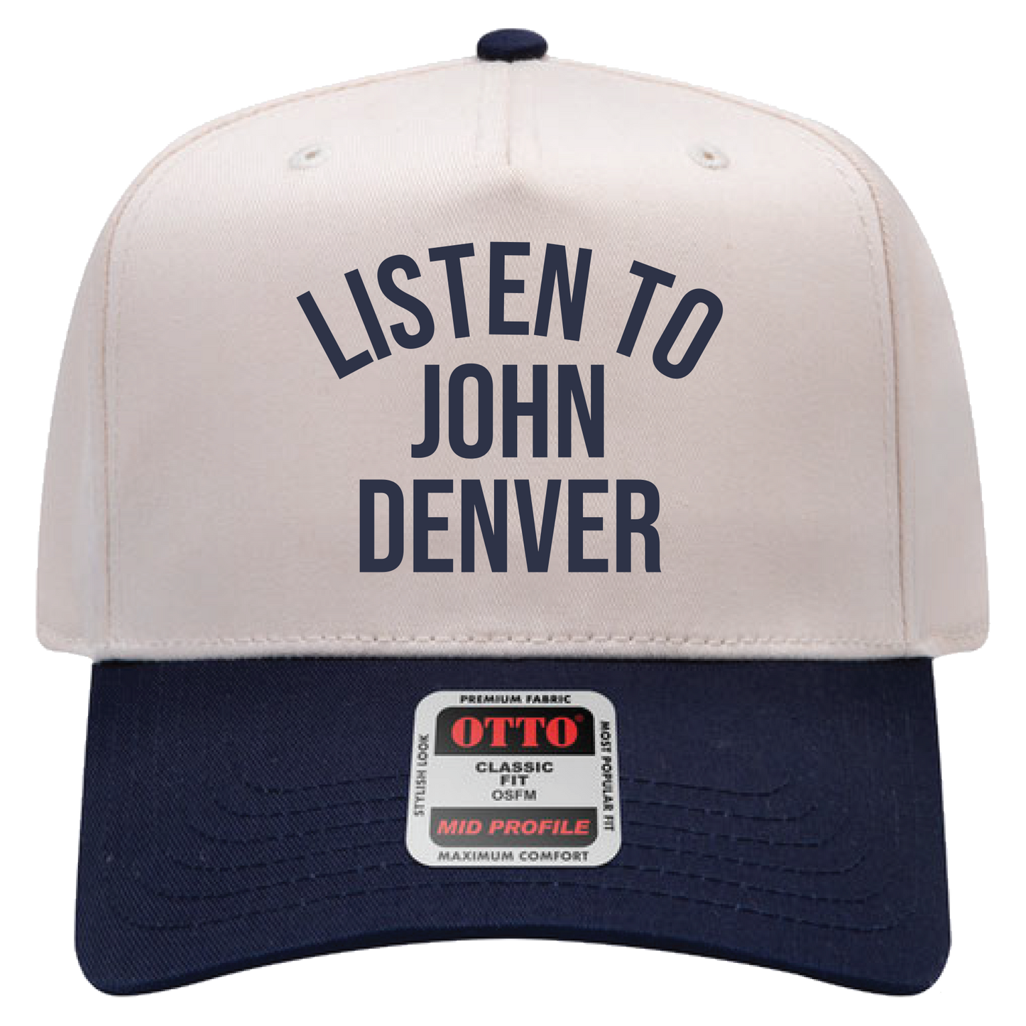 Listen to John Denver Embroidered Hat