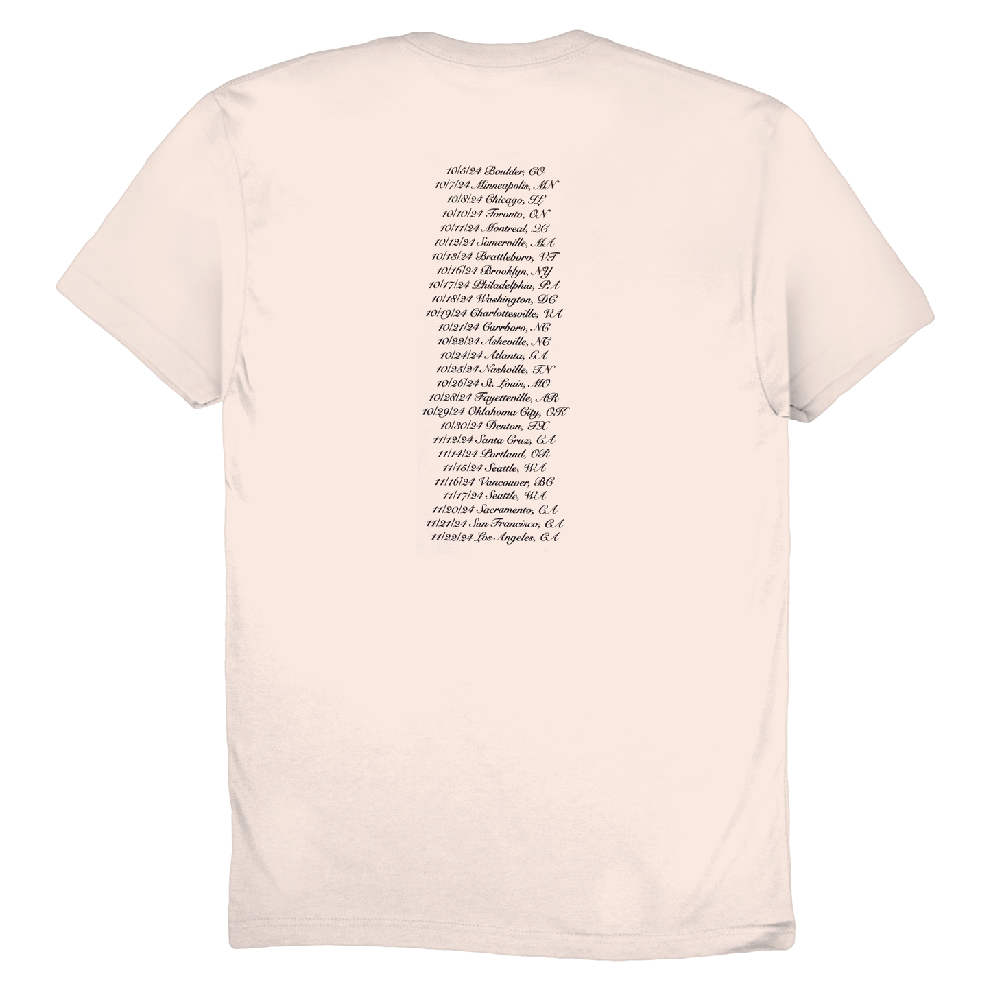 Songs From A Thousand Frames Of Mind 2024 Tour Tee (Natural)