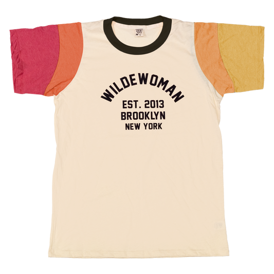 Wildewoman Collegiate Tee (Black Collar)