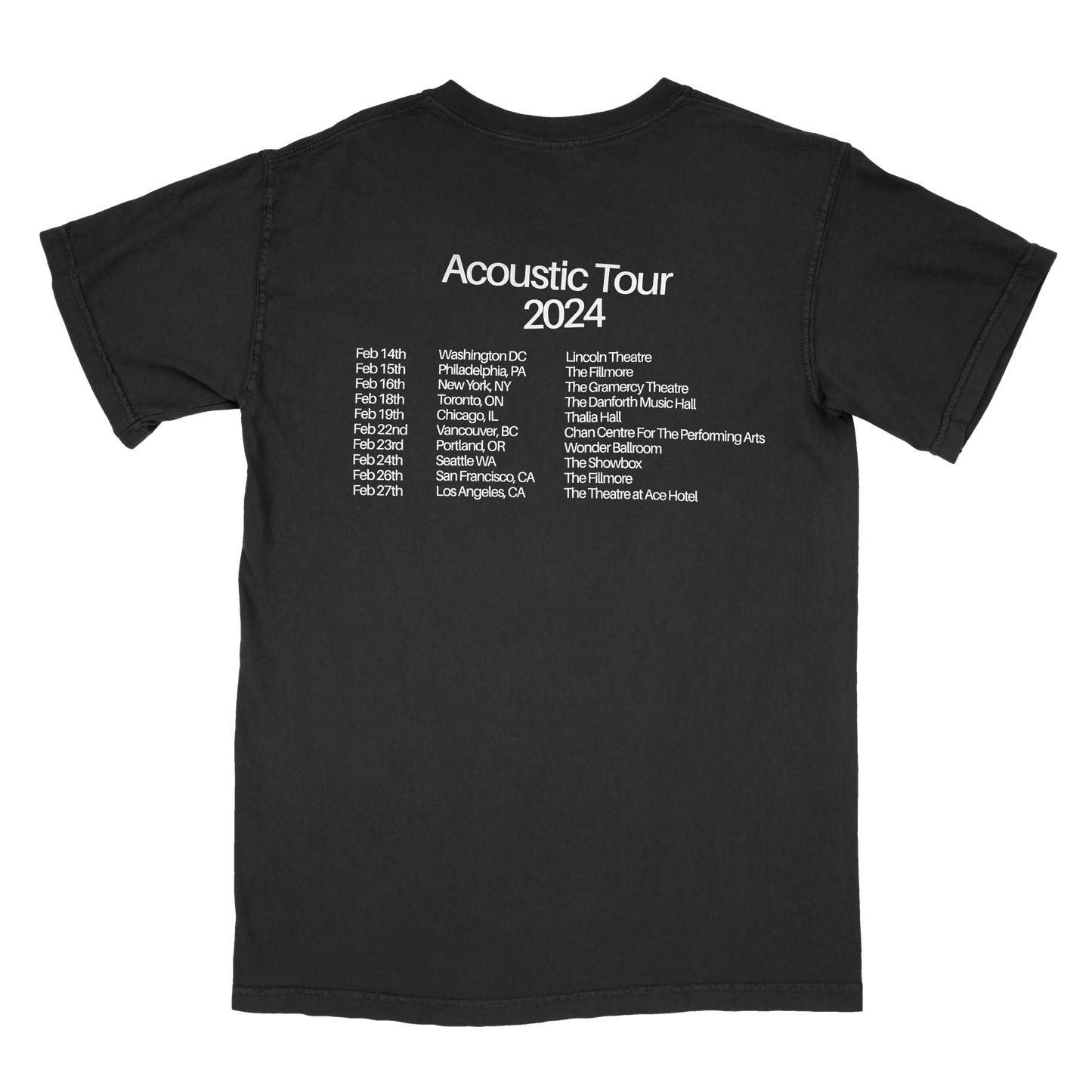 Acoustic Tour 2024 Tee (Black)