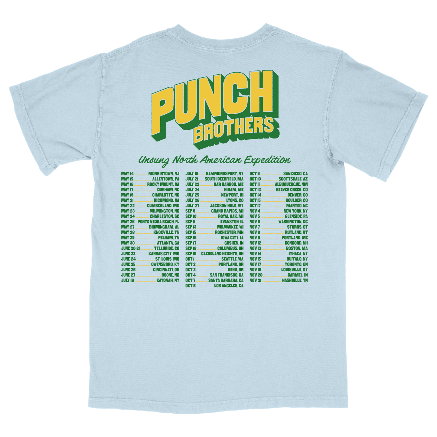 Unsung North American Expedition Tour T-shirt