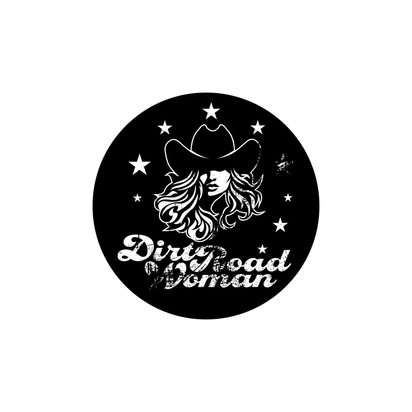 Dirt Road Woman Sticker