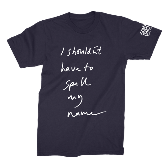 Spell My Name T-shirt (Navy)