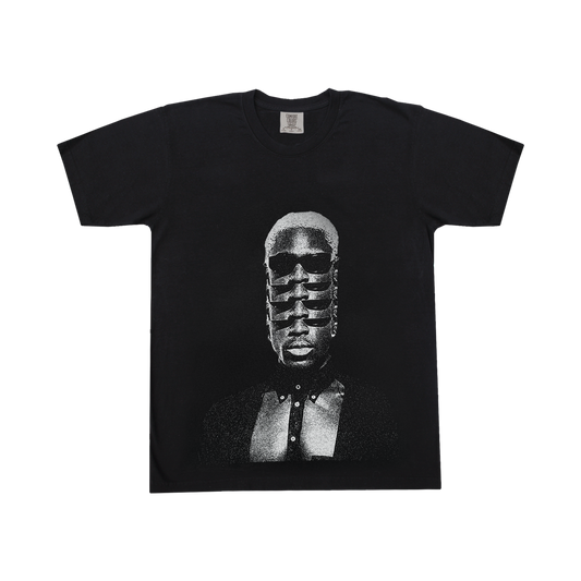 Stacked Face Photo Black Tee