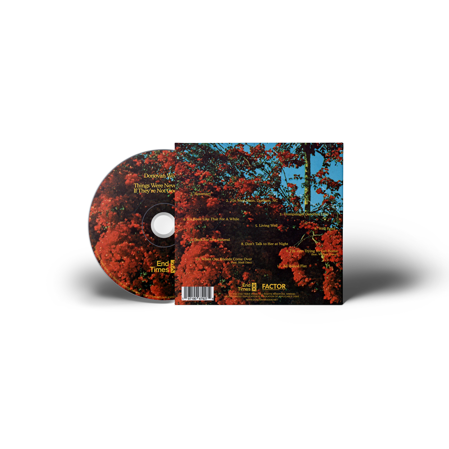 [LIMITED & SIGNED] 'Things Were Never Good If They're Not Good Now CD'