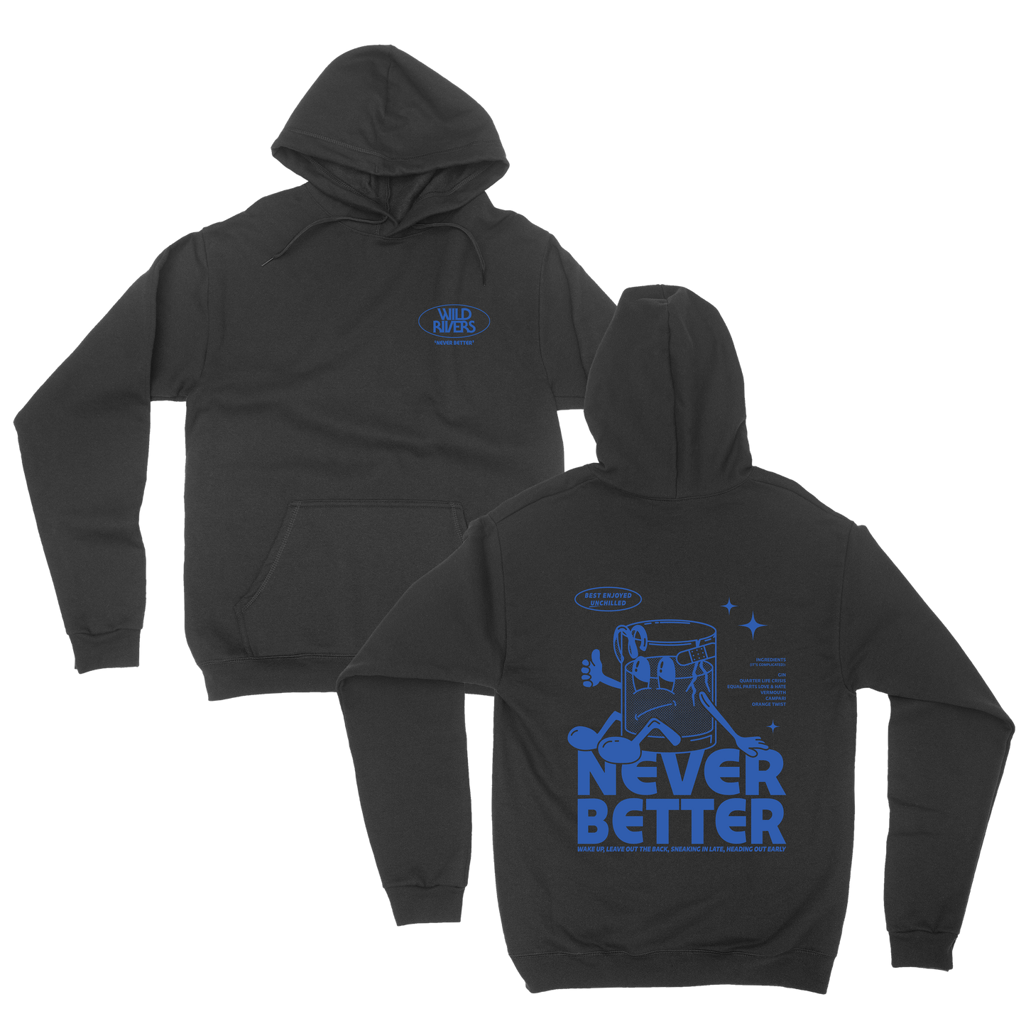 Never Better Hoodie - Black