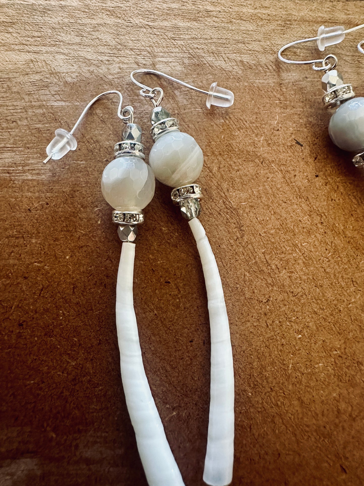 Dentalium Drops Earrings
