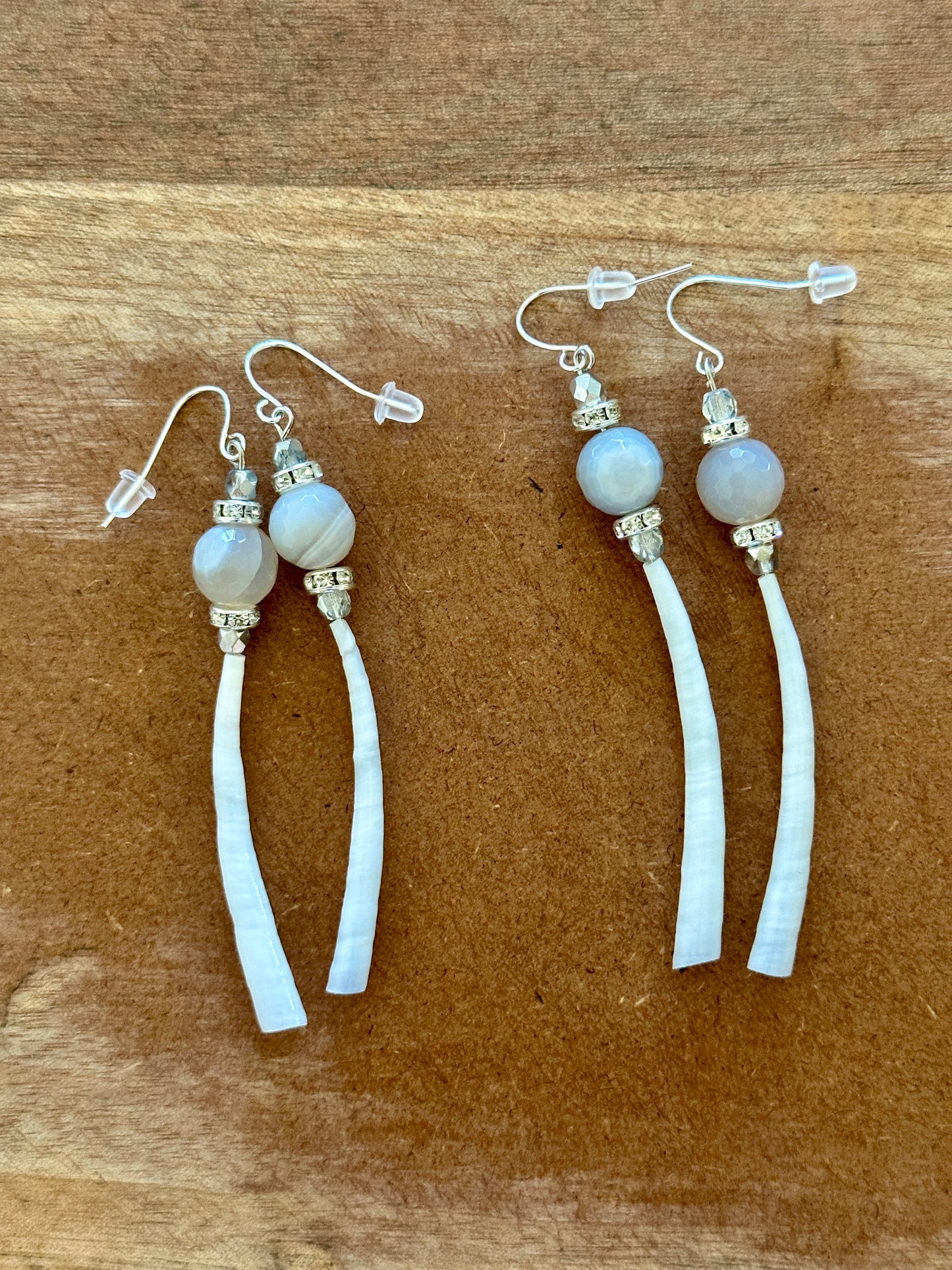 Dentalium Drops Earrings