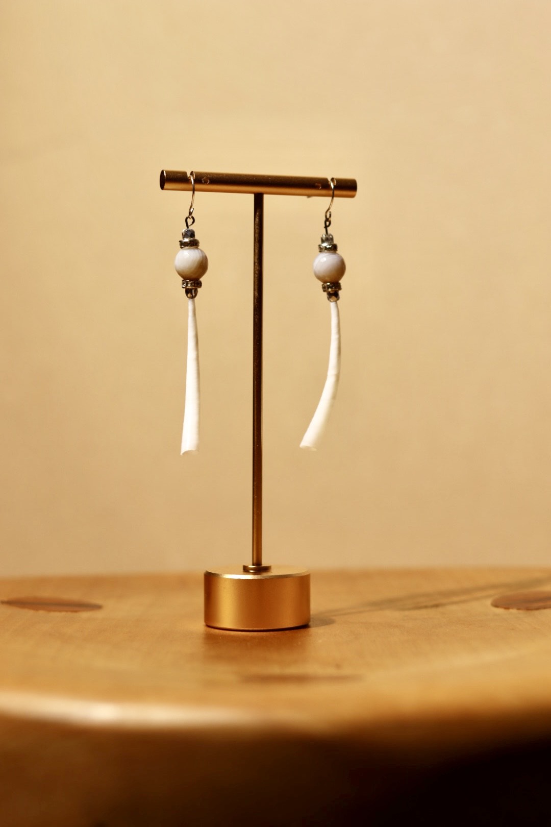 Dentalium Drops Earrings